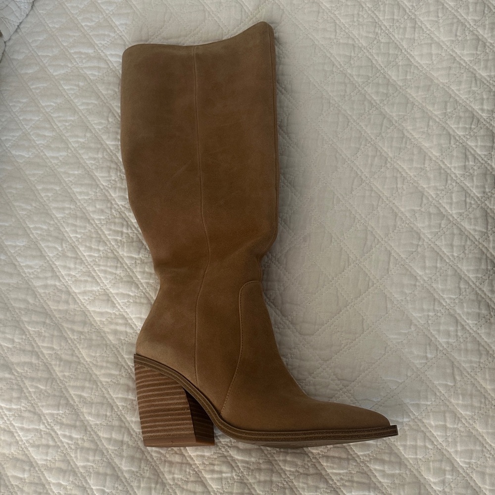 Vince Camuto Gravana High Boots, color Tortilla, Suede